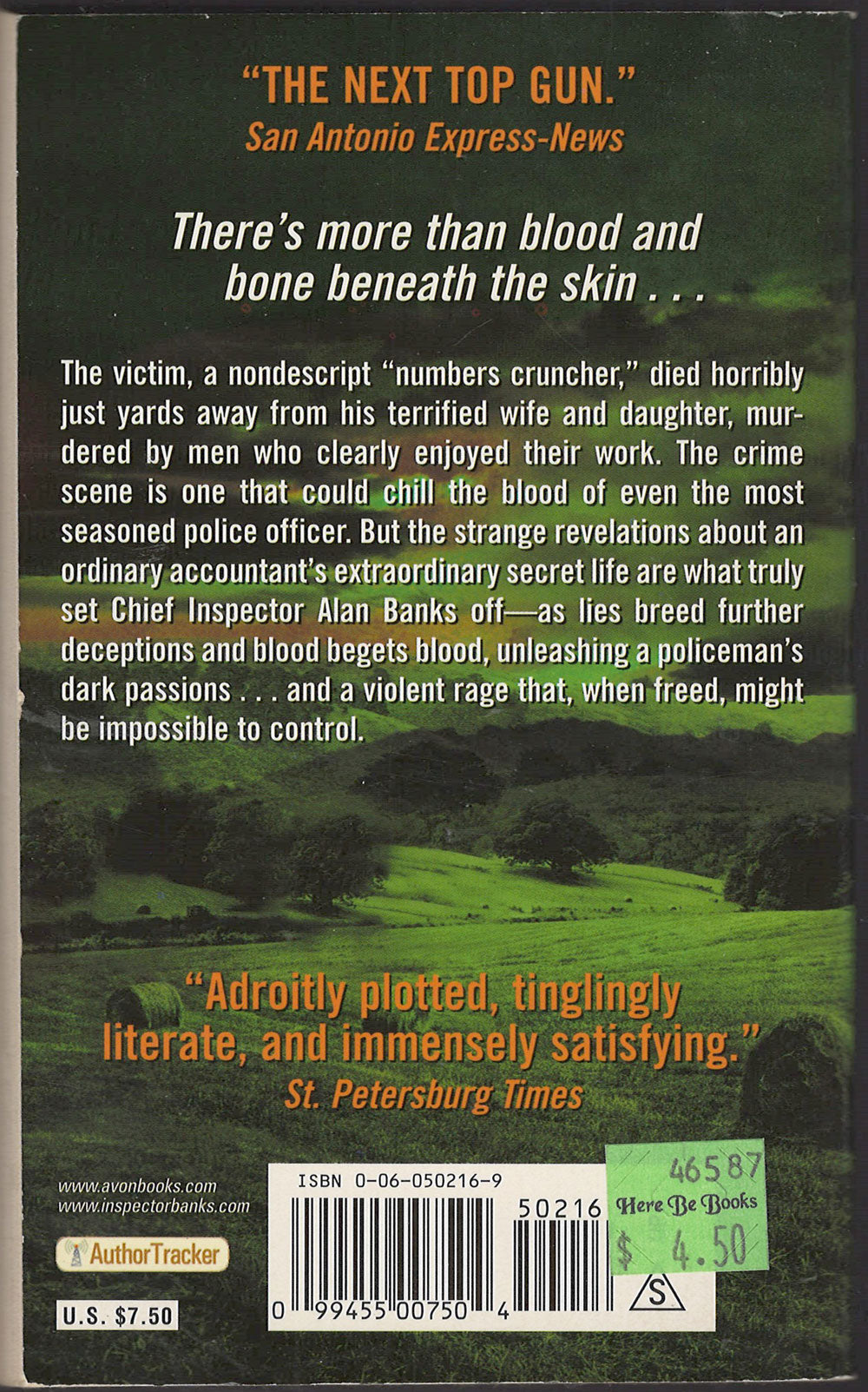 Final Account by Peter Robinson back cover