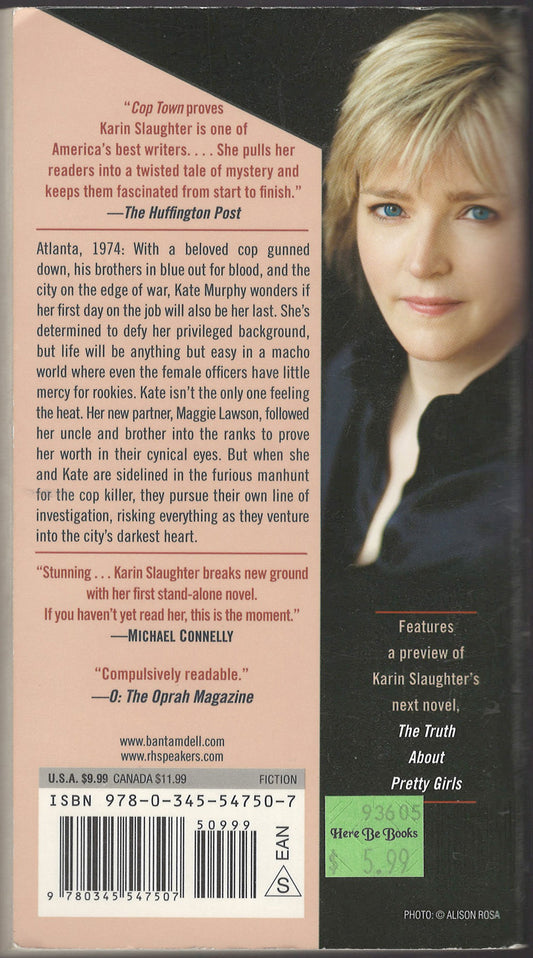 Cop Town by Karin Slaughter back cover