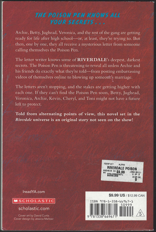 Riverdale The Poison Pen by Caleb Roehrig back cover