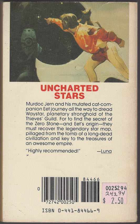 Uncharted Stars by Andre Norton back cover