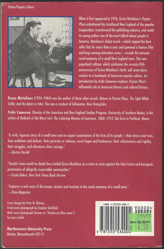Peyton Place by Grace Metalious back cover