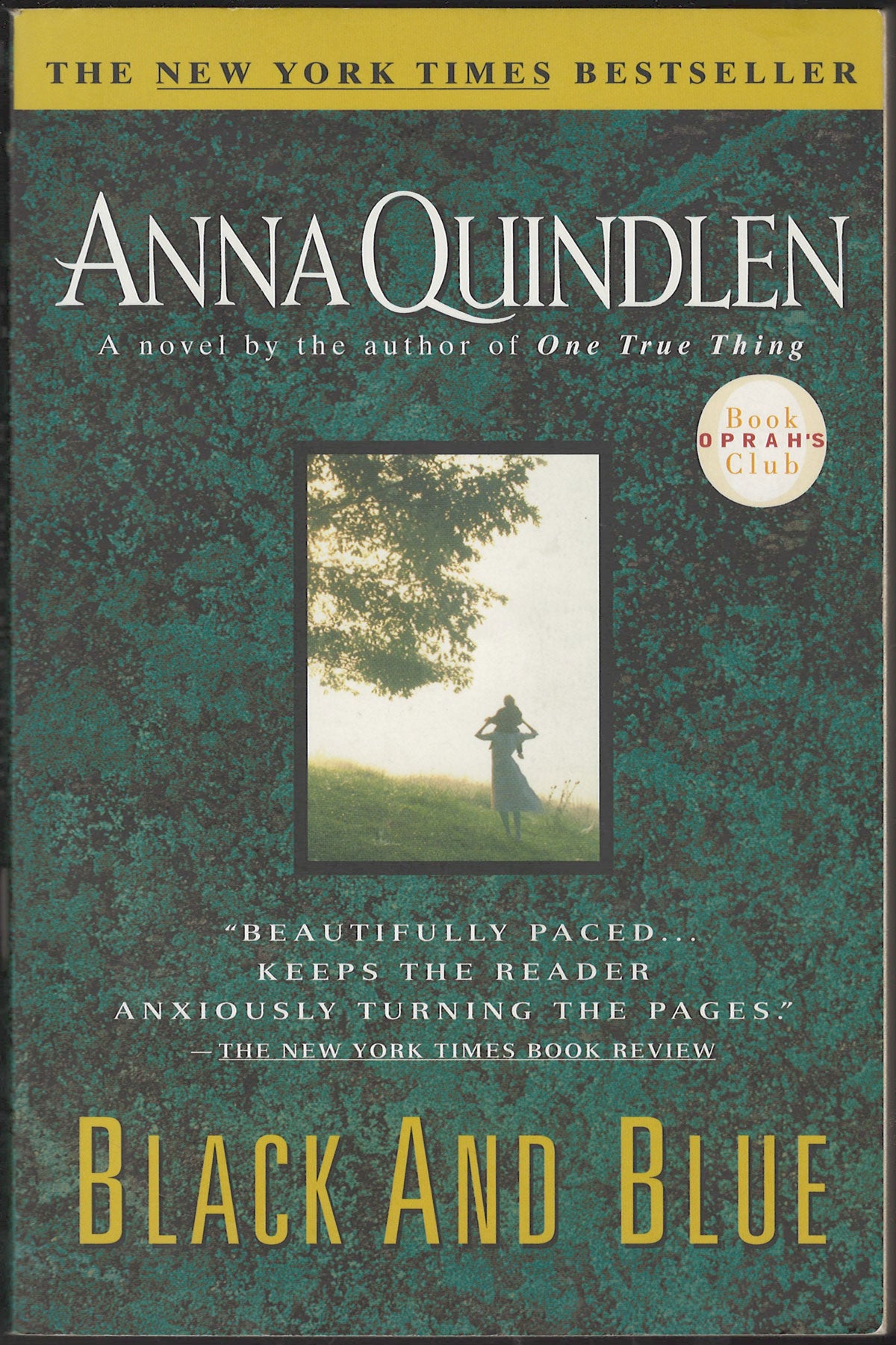 Black and Blue by Anna Quindlen front cover