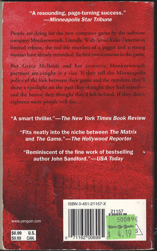Monkeewrench by P. J. Tracy back cover