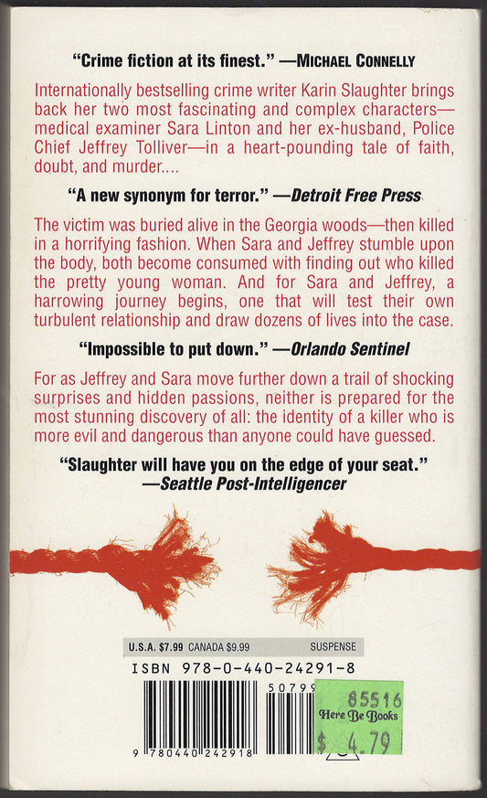 Faithless by Karin Slaughter back cover