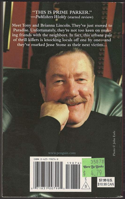 Stone Cold by Robert Parker back cover