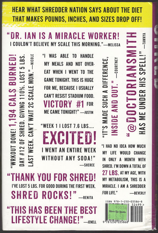 Shred: The Revolutionary Diet by Ian Smith back cover
