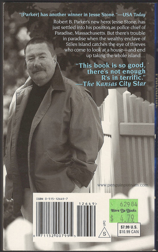Trouble in Paradise by Robert Parker back cover
