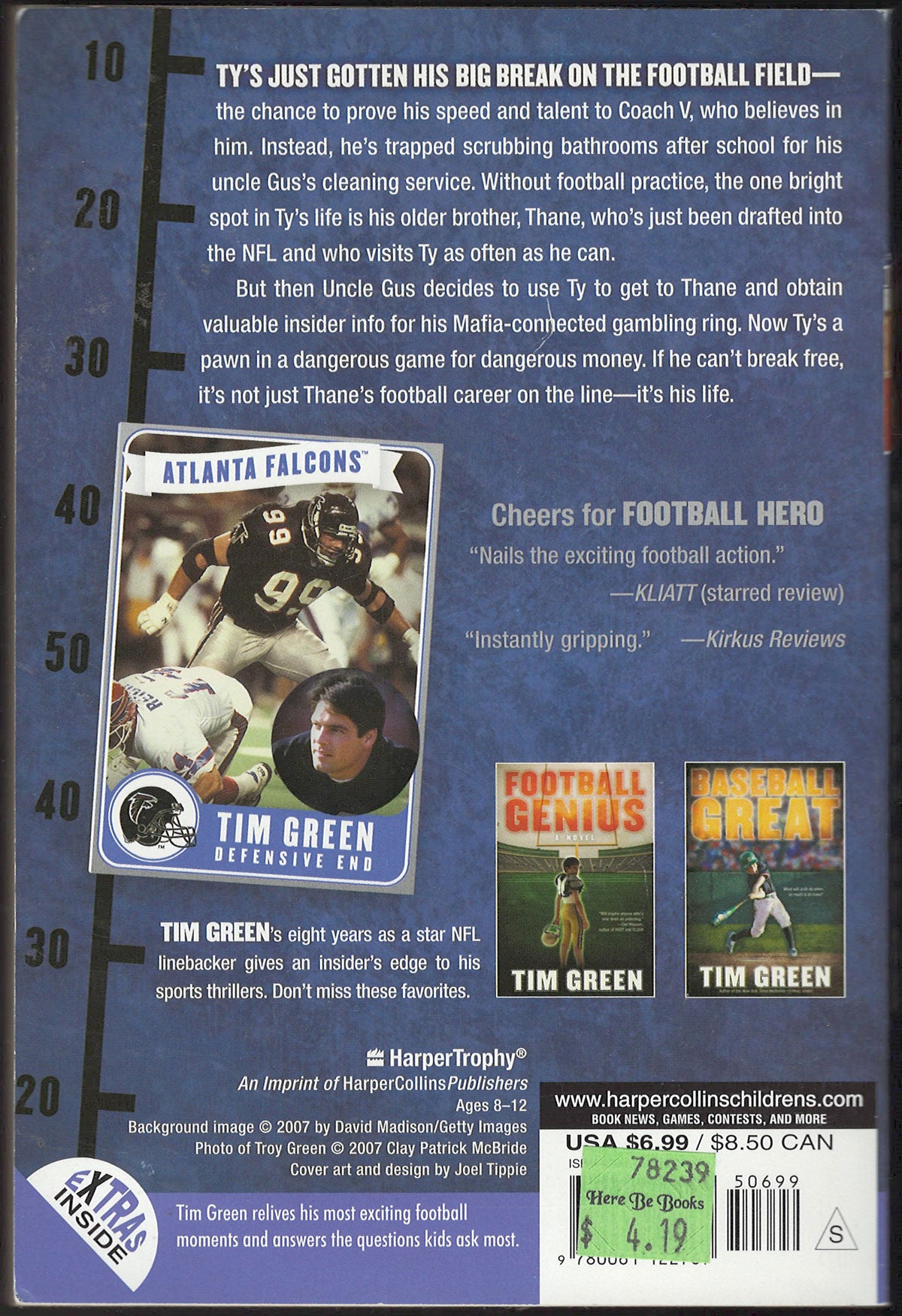 Football Hero by Tim Green back cover