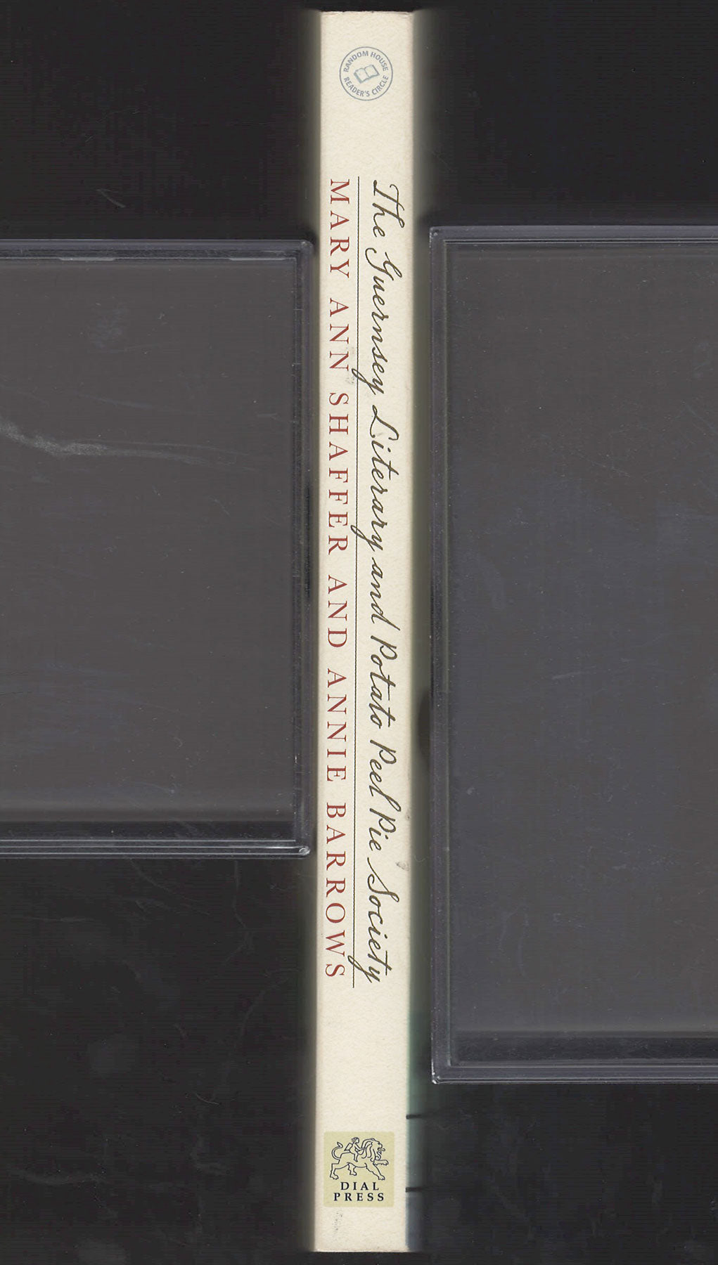 The Guernsey Literary and Potato Peel Pie Society by Mary Ann Shaffer and Annie Barrows spine