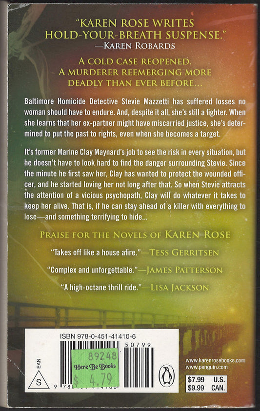 Watch Your Back by Karen Rose back cover