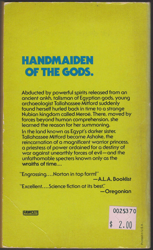 Wraiths of Time by Andre Norton back cover