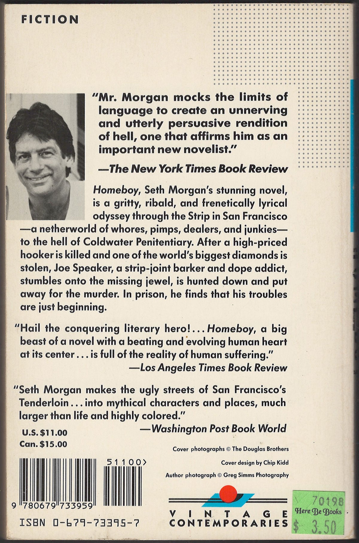 Homeboy by Seth Morgan back cover