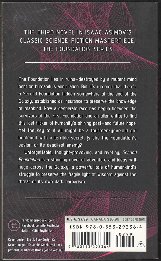 Second Foundation by Isaac Asimov back cover