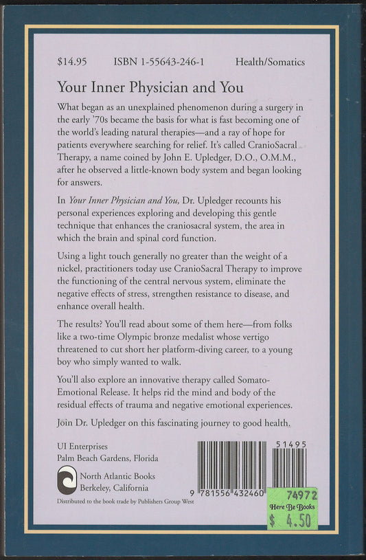 Your Inner Physician and You by John Upledger back cover