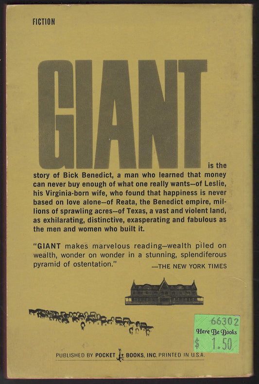 Giant by Edna Ferber back cover