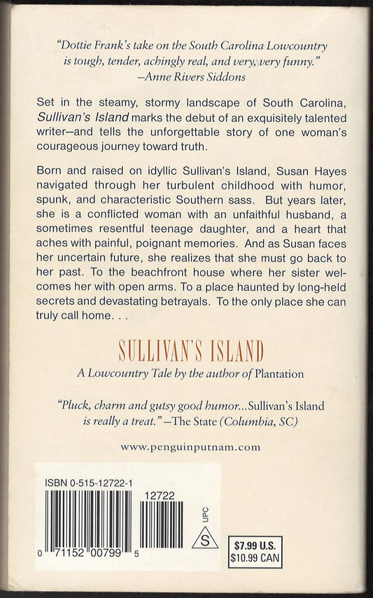 Sullivan's Island by Dorothea Benton Frank back cover