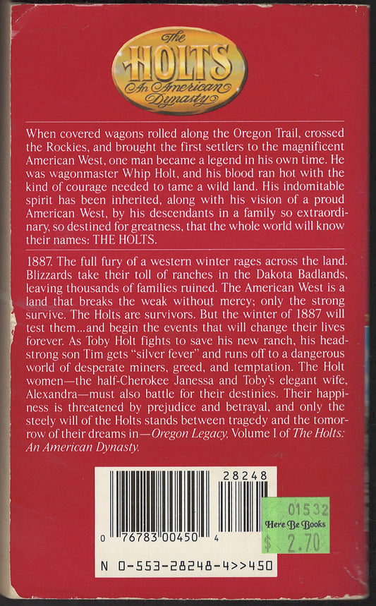 Oregon Legacy by Dana Fuller Ross back cover