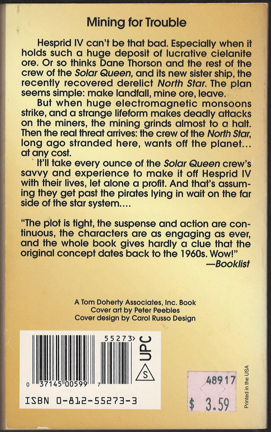 Mind for Trade by Andre Norton and Sherwood Smith back cover
