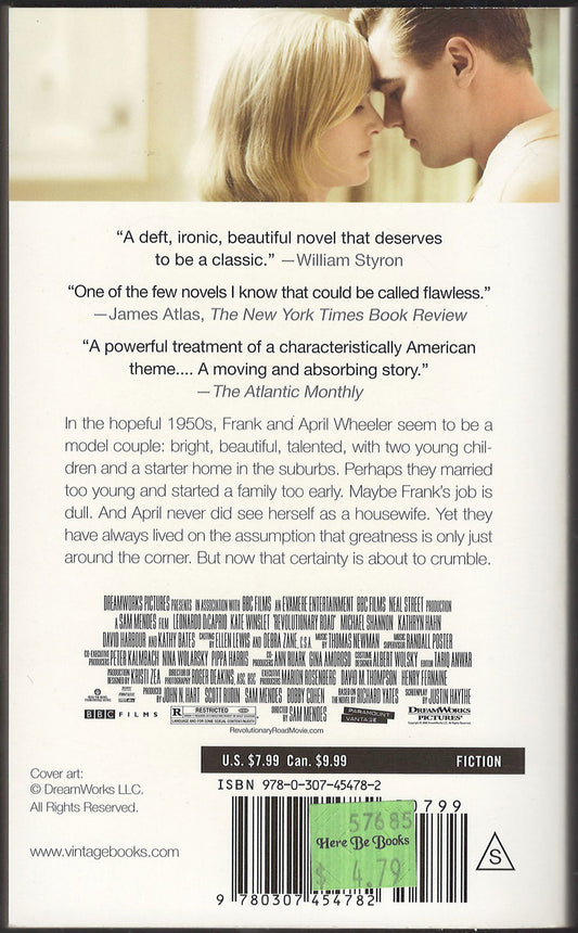 Revolutionary Road by Richard Yates back cover