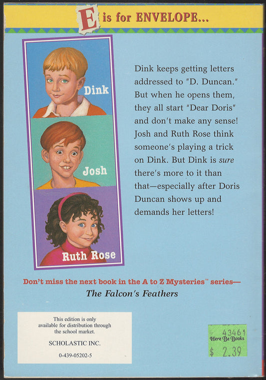 The Empty Envelope by Ron Roy back cover