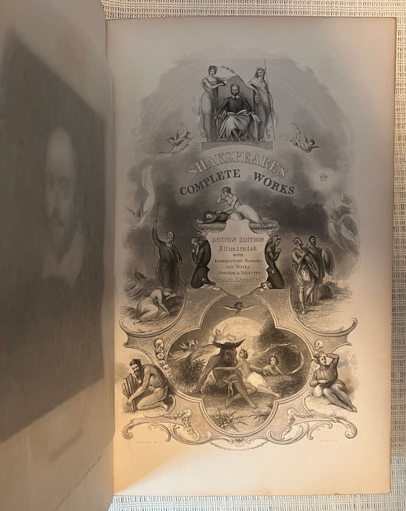 Complete Works of William Shakespeare volume 1 half title page