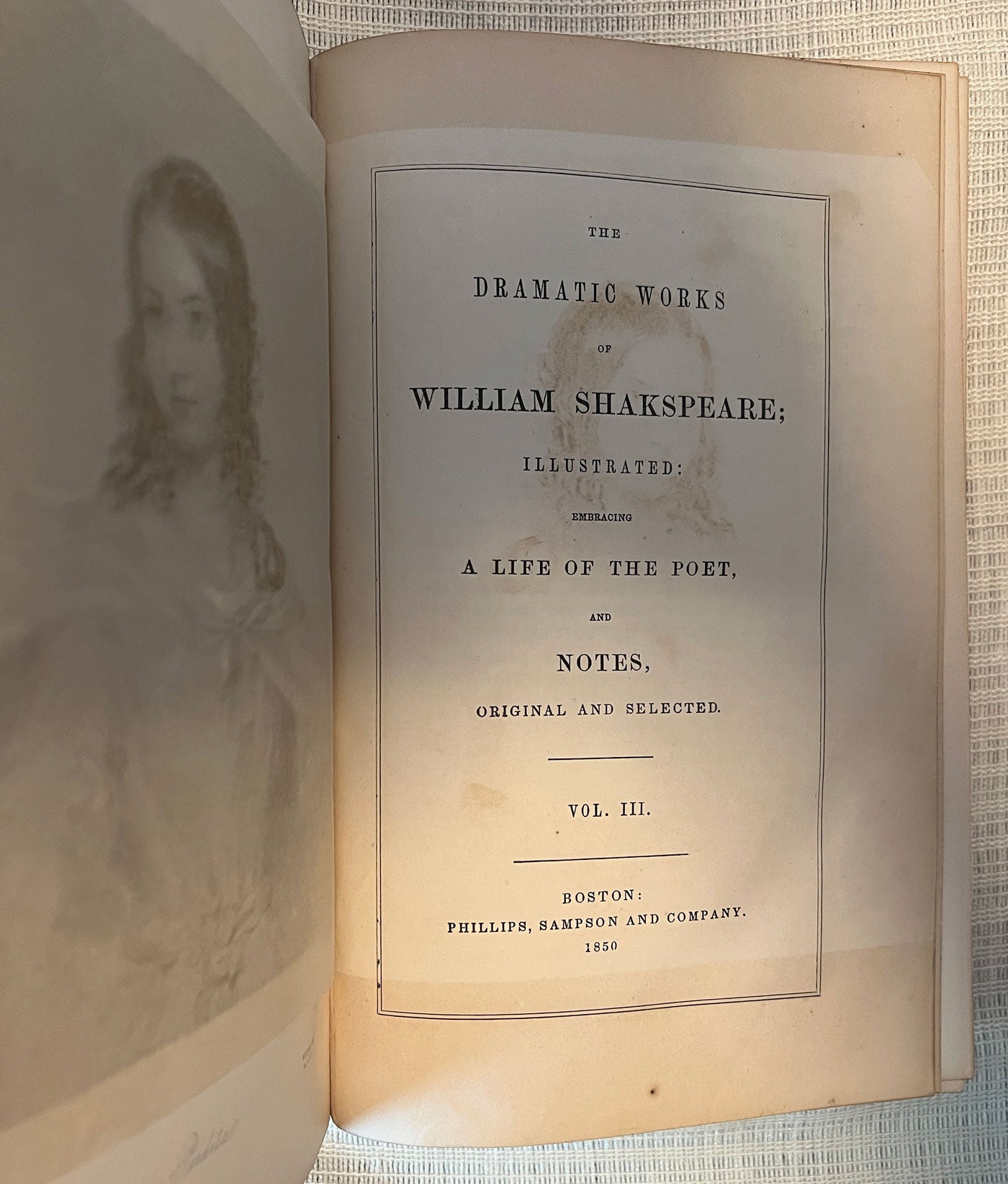 Complete Works of William Shakespeare volume 3 title page