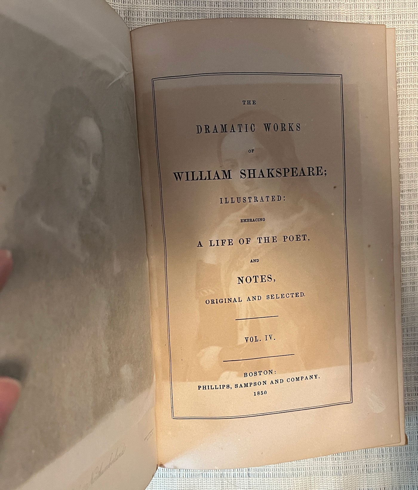 Complete Works of William Shakespeare volume 4 title page