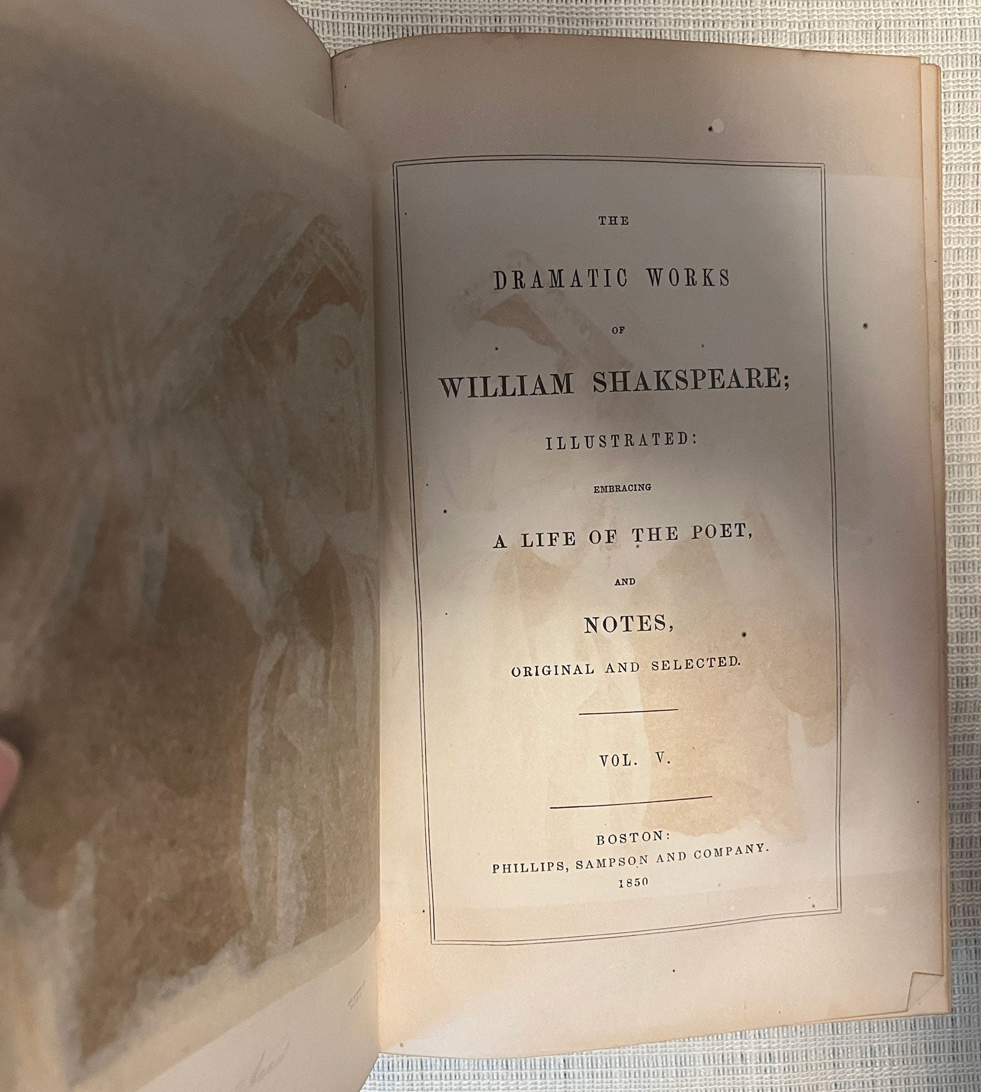 Complete Works of William Shakespeare volume 5 title page