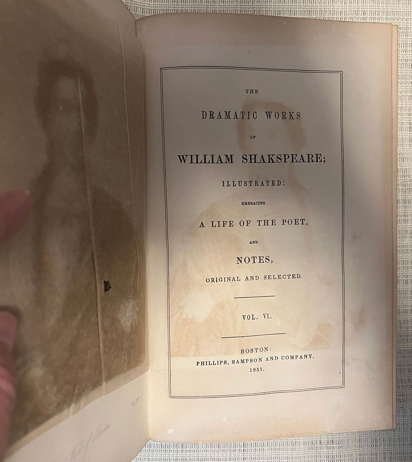 Complete Works of William Shakespeare volume 6 title page