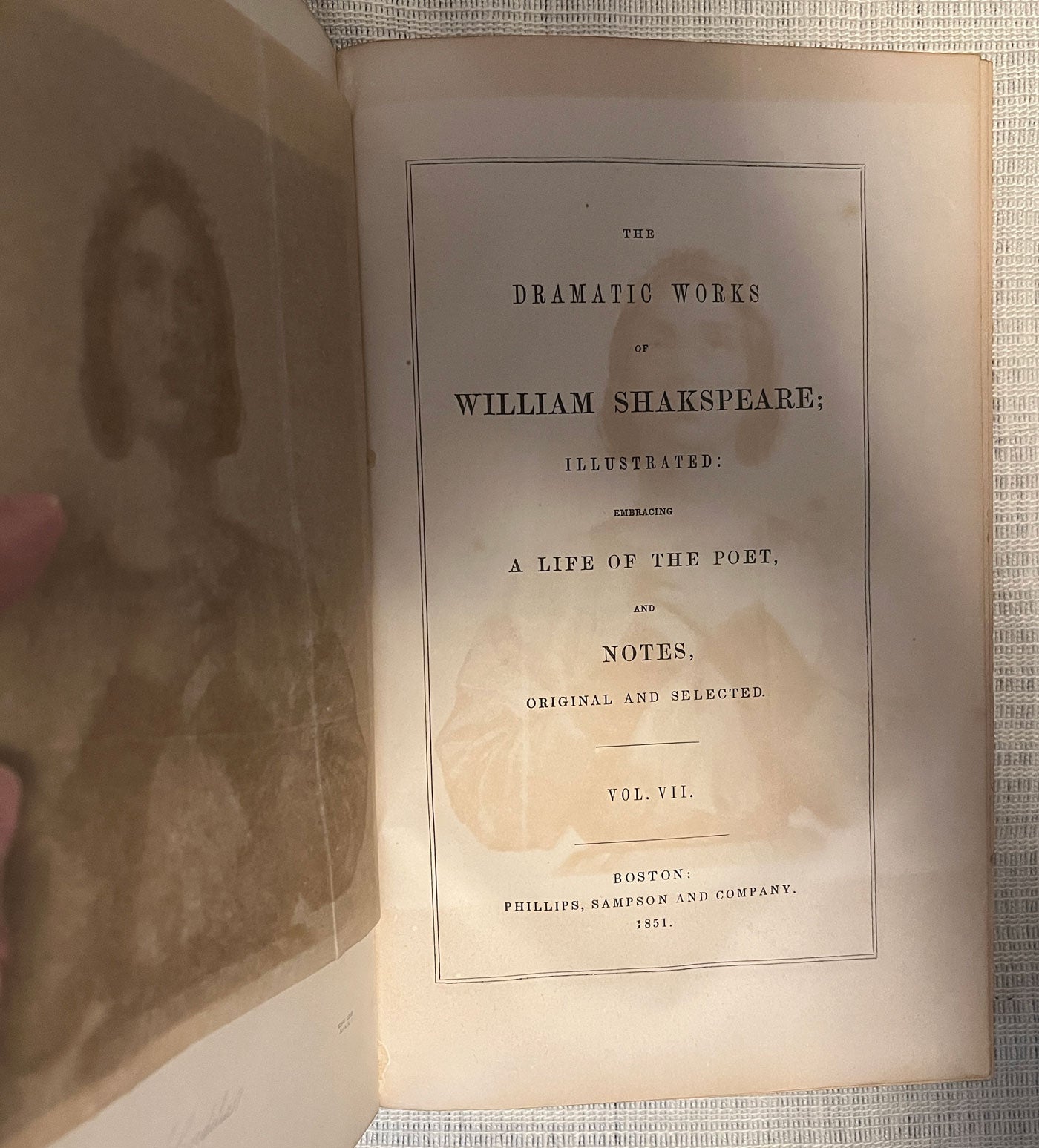 Complete Works of William Shakespeare volume 7 title page