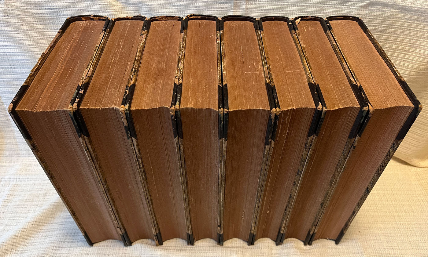 Complete Works of William Shakespeare front and top edges of books
