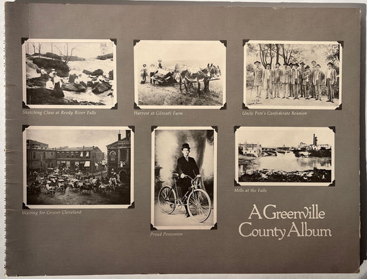 Front cover of A Greenville County Album with black and white photos.