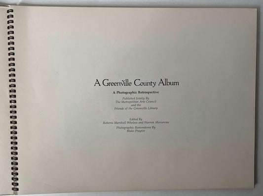 A Greenville County Album title page