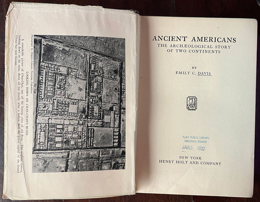 Ancient Americans: The Archaeological Study of Two Continents by Emily Davis title page