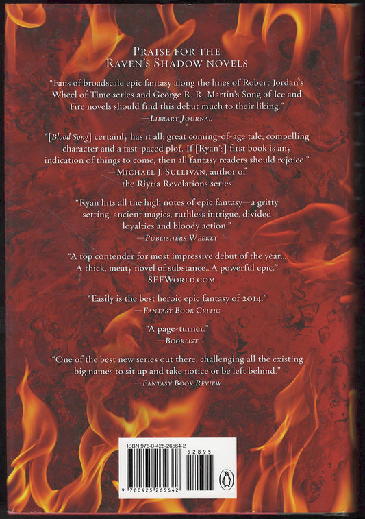 Queen of Fire by Anthony Ryan back cover