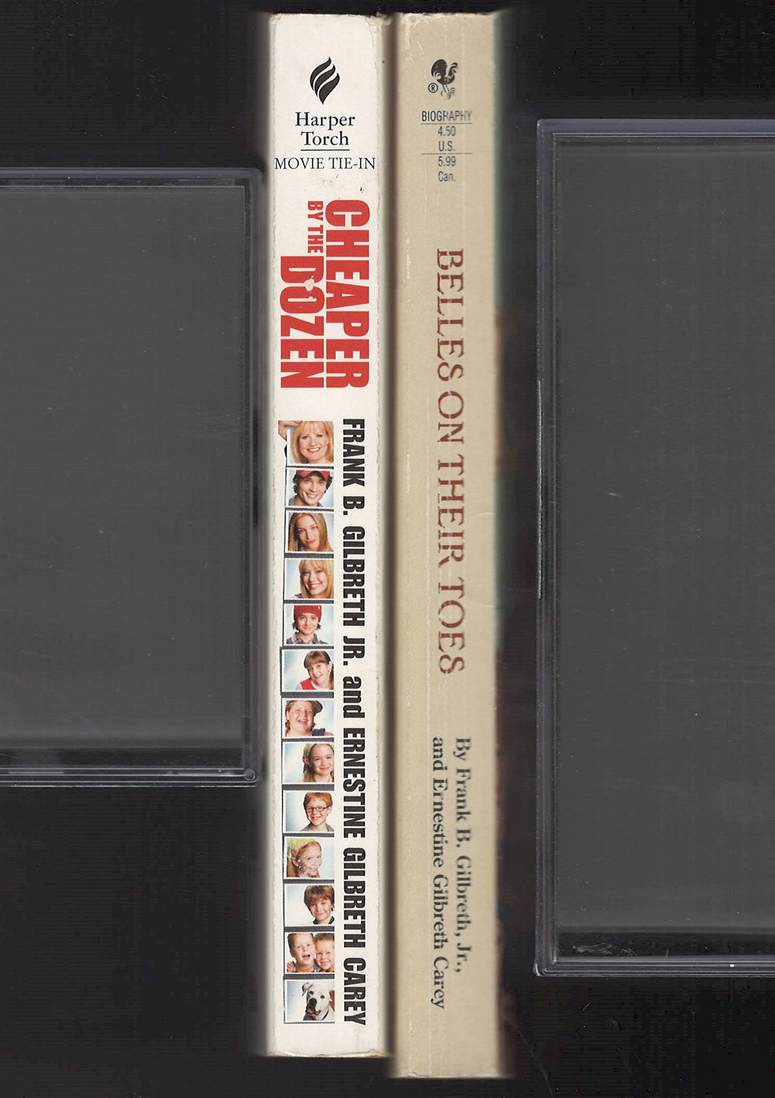 Cheaper by the Dozen and Belles on Their Toes spines