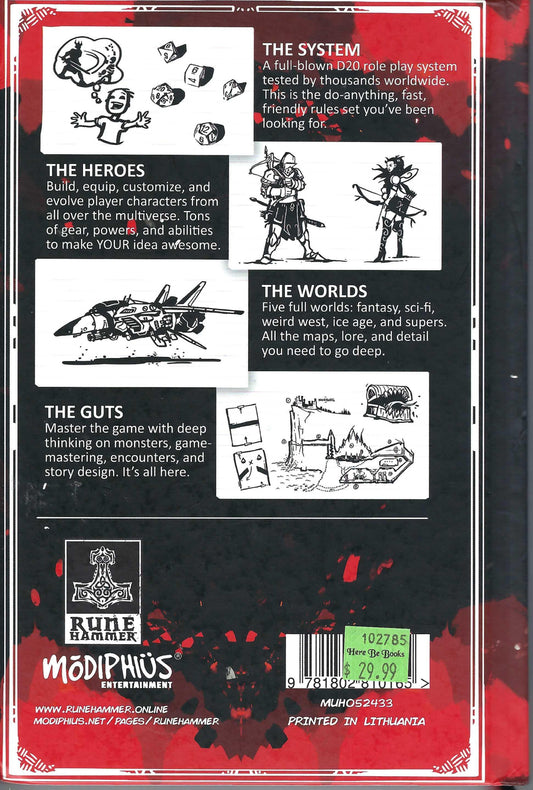 Index Card RPG Master Edition back cover