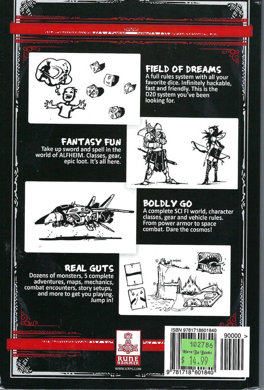 Index Card RPG Core Second Edition back cover
