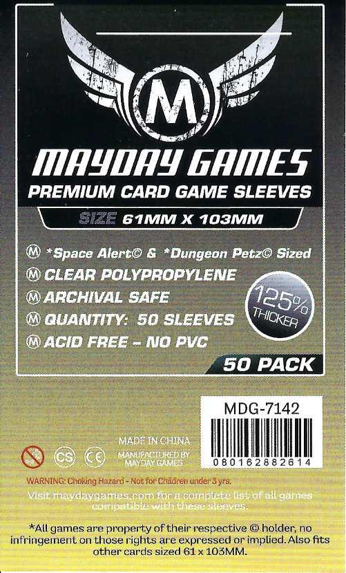 Premium Space Alert / Dungeon Petz Card Sleeves 61 X 103 mm (50) Premium Space Alert / Dungeon Petz Card Sleeves 61 X 103 mm (50)