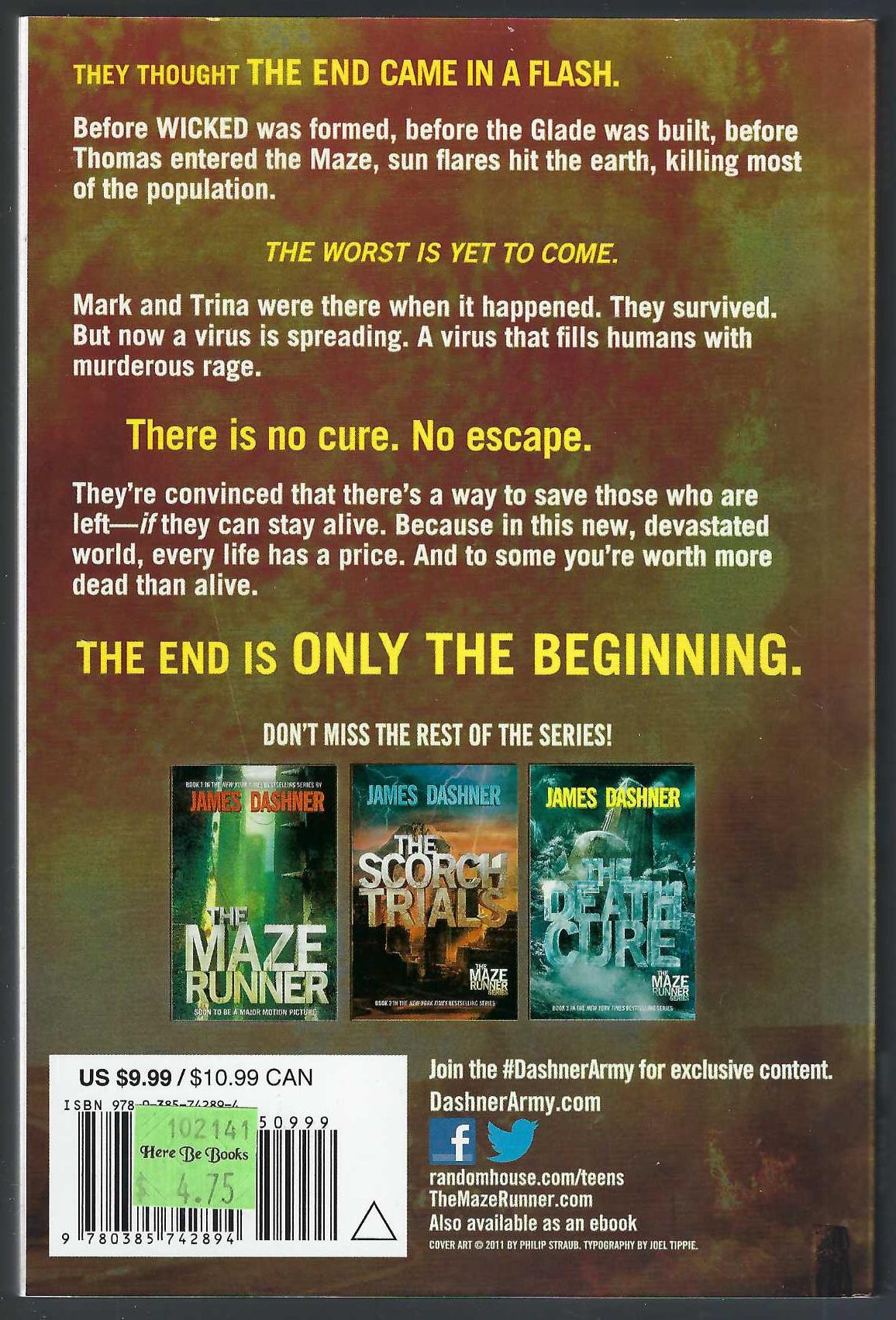 The Kill Order by James Dashner back cover