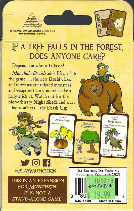 Munchkin Druids back of box