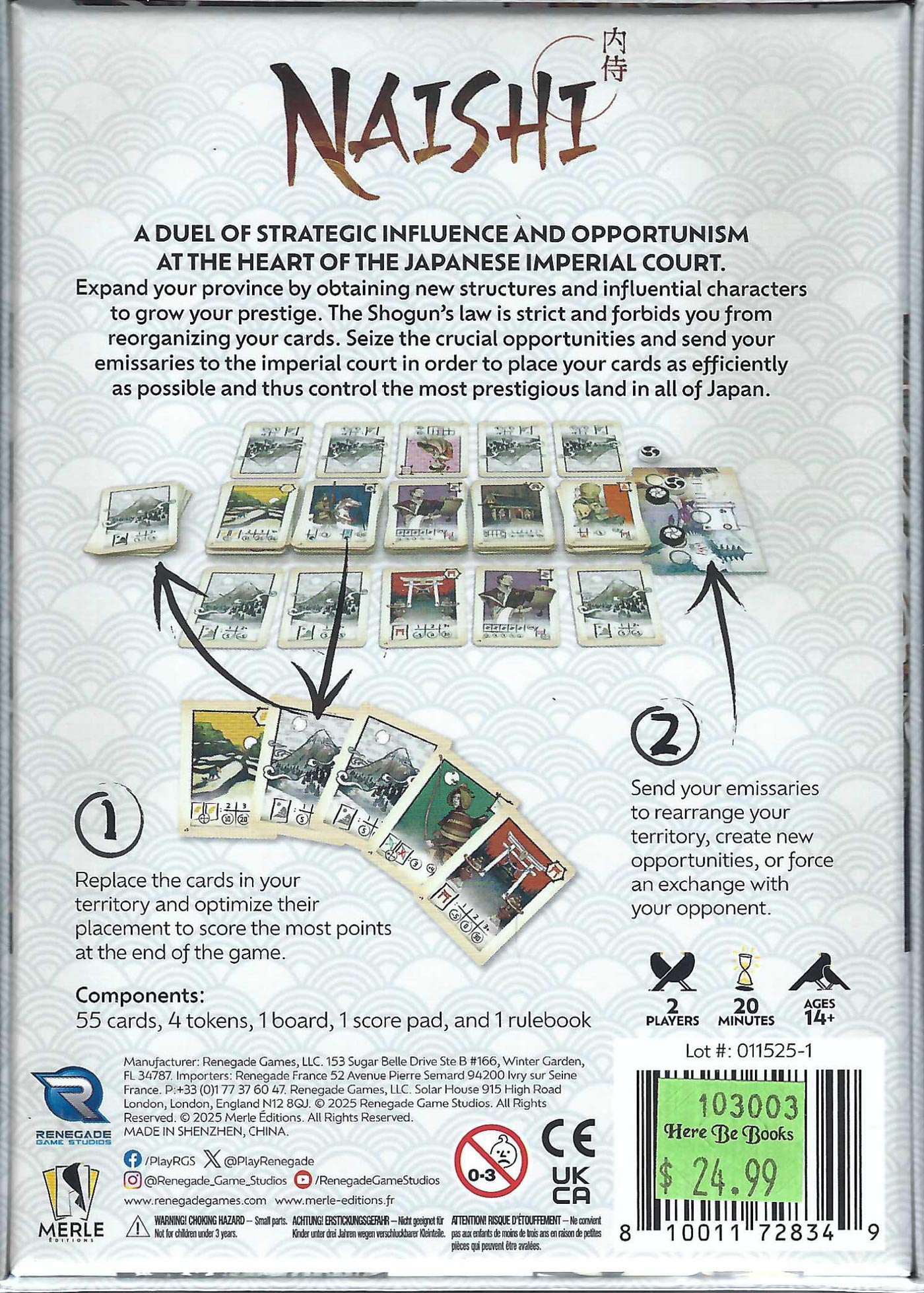 Naishi back of box