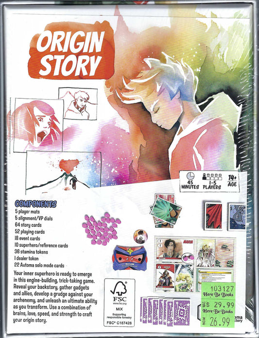 Origin Story back of box
