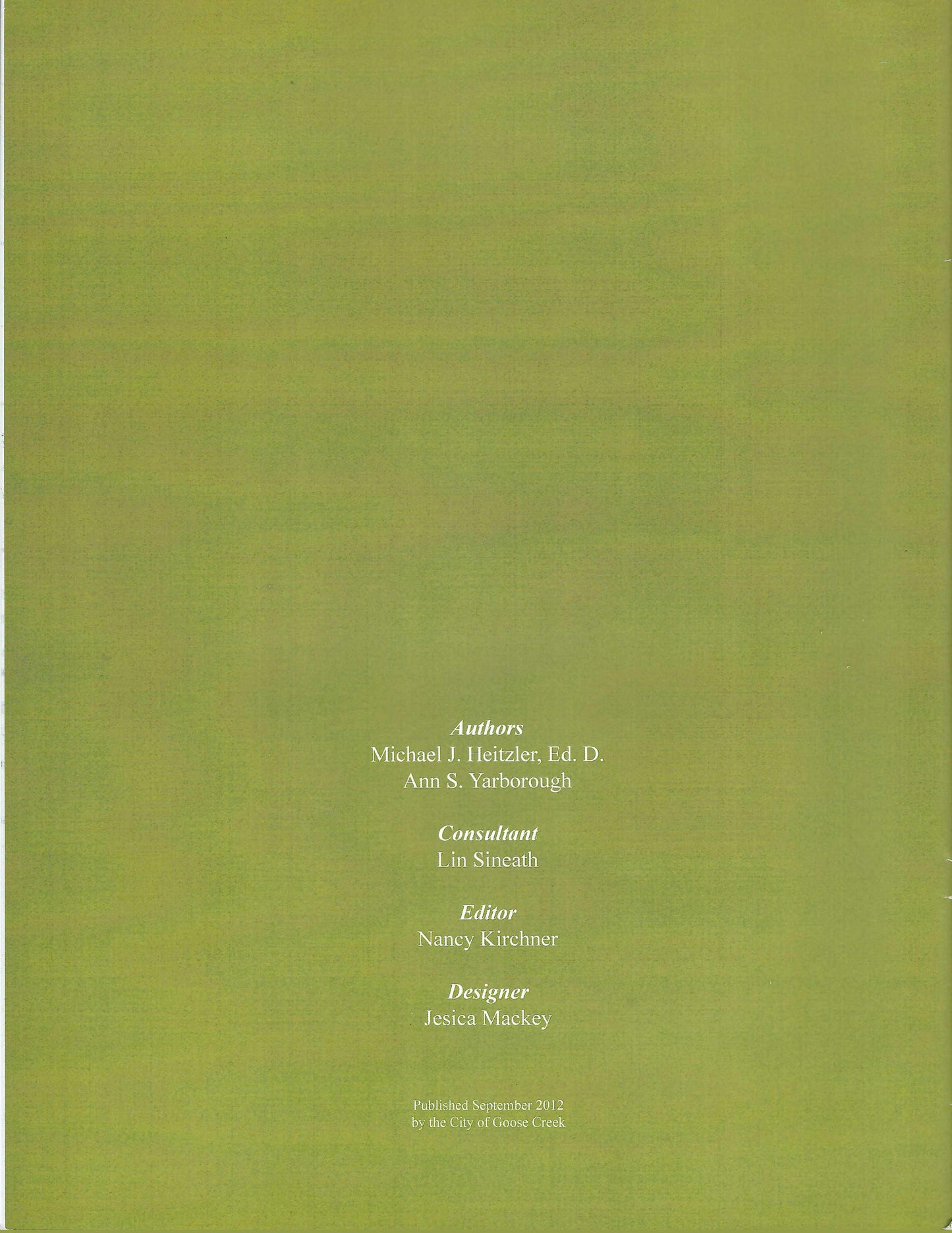 Otranto Land at the Crossroads by Michael J. Heitzler back cover