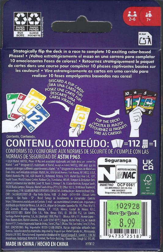 Phase 10 Flip back of box