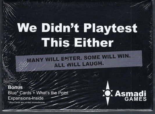 We Didn't Playtest This Either front of box