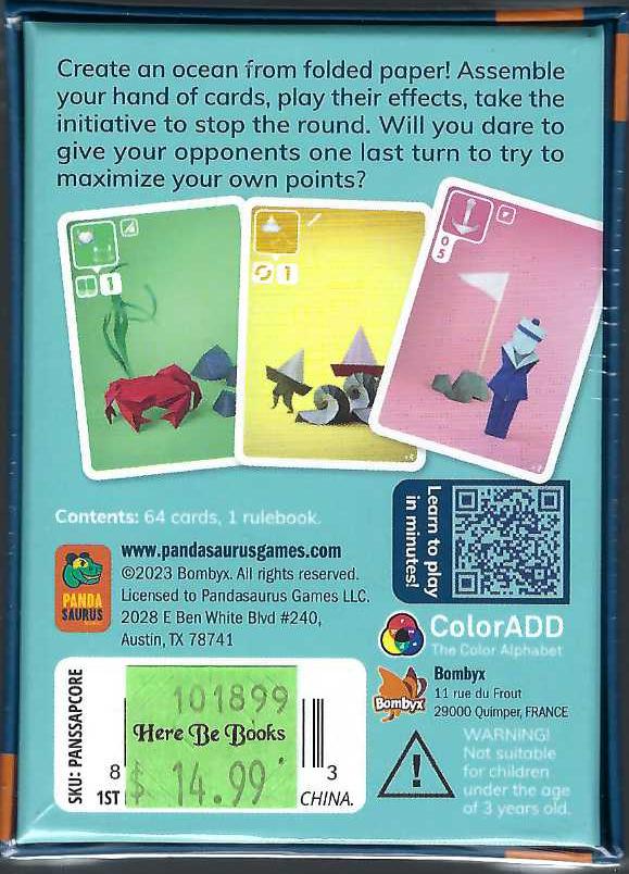 Sea, Salt & Paper back of box