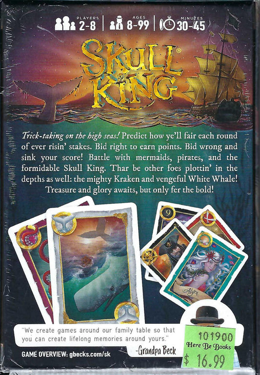 Skull King back of box