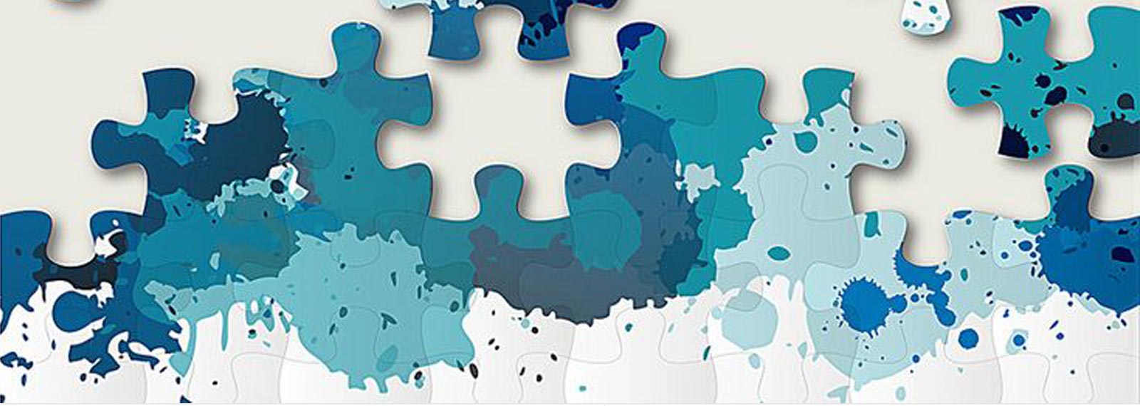 Jigsaw puzzle in progress