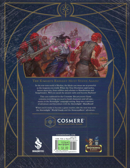 Stormlight™ Handbook for the Cosmere role playing game back of book